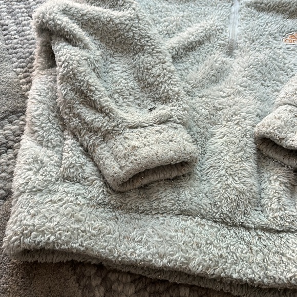 Adidas Girl Loose Fit Glitter Sherpa Pull Over - Picture 4 of 9